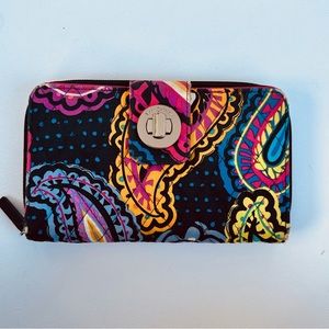 Vera Bradley Blue Pink Wallet